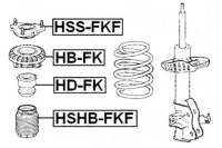 фото thumb №2, Подушка амортизатора honda перед civic 2005- le p