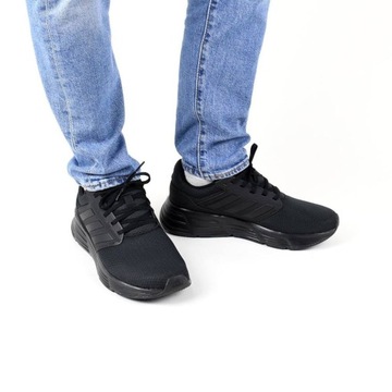Мужские кроссовки для тренировок в зале, черные adidas GALAXY 6 GW4138 46 2/3