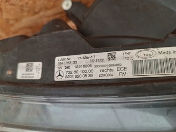 фото thumb №10, Лампа праві перед фара eu a2048200839 mercedes glk w204 led