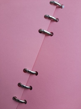 Вставка-переплет для блокнота COLORFUL - PINK CANDY clean A6 9,9x17см