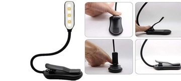Беспроводная USB-прикроватная лампа для чтения, светодиодная настольная лампа