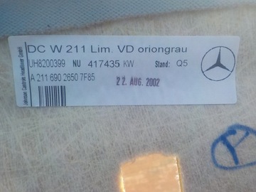 фото thumb №7, Mercedes w211 sedan стеля стеля a2116902650