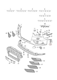 фото thumb №8, Кронштейн света противотуманных vag audi a3 s3 8v 2013 2016