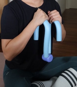 AGRAFKA MOTYLEK DO ĆWICZEŃ NÓG RAMION UDA FITNES BEŻOWY
