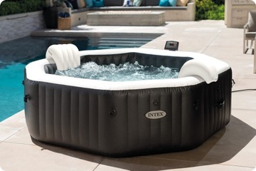 SPA DMUCHANE BASEN 4os. HYDROMASAŻ INTEX 28458 PEŁNY ZESTAW CHEMIA