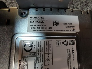 фото thumb №12, Subaru forester v sport радіо навігація usa 86201sj630