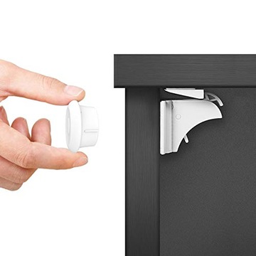 10 szt. ZABEZPIECZENIE BLOKADA MAGNETYCZNA SZAFKI MEBLI BLOKADA dla DZIECI