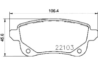 фото thumb №2, Тормозные колодки тормозные renault grand scenic iii 13- ashika