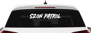 Naklejka SZON PATROL na auto szybę *60cm *KOLORY