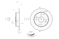фото thumb №1, Диск тормозной. honda accord coupe 98-02