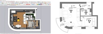 KURS - SKETCHUP VRAY 5 - LAYOUT - PROJEKT WNĘTRZA