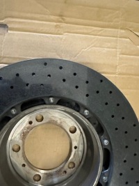 Диск тормозная керамическая левый задний  porsche 718 98135203101 98735203103 Оригинал, фото thumb