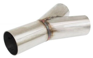 Тройник выпускной Y-образной трубы, 45 градусов, 51/51 мм, 2 дюйма, нержавеющая сталь 304