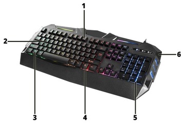 НАБОР ИГРОВОЙ КЛАВИАТУРЫ С ПОДСВЕТКОЙ ИГРОВОЙ МЫШИ