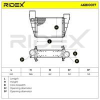 Ridex 468i0017 інтеркулер до vw passat variant 3b6 passat variant 3b5 Київ, фото thumb