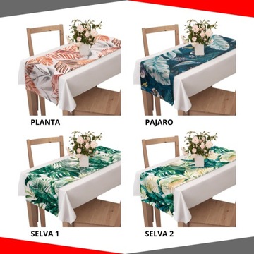 BIEŻNIK NA STÓŁ W KWIATY LIŚCIE 40x120 CM KWIATKI LIŚCIE RÓŻNE WZORY WYBÓR