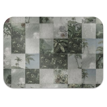 Dywanik pod krzesło szkolna Tropikalny Patchwork