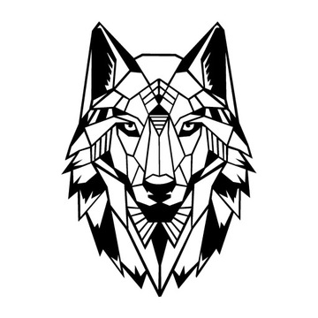 Декор для спальни GEOMETRIC WOLF A342 110x79