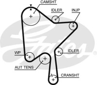 фото thumb №7, Грм kpl. ремінь + ролик volvo s60 ii, s80 ii, s90 ii, v40, v60 i, v60