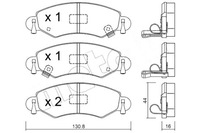фото thumb №1, Metelli гальмівні колодки гальмівні opel agila 00-