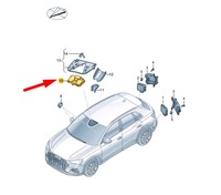 фото thumb №5, Audi q3 f3 передняя часть driver assistance programs камера 3q0980654m