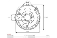 фото thumb №4, Кронштейн, фланець привідний генератора as-pl abr6014