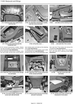 SAAB 9-3 (2003-2007) РУКОВОДСТВО ПО РЕМОНТУ ТЕХНИЧЕСКОЕ ОБСЛУЖИВАНИЕ