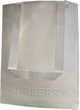 BURBERRY TORBA TOTE BAG BIAŁA NOWA