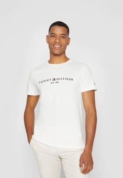Tommy Hilfiger мужская футболка est 1985 мужская футболка белая