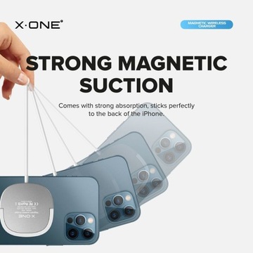 Беспроводное зарядное устройство X-ONE, совместимое с Magsafe 15 Вт