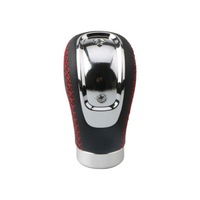 фото thumb №16, Ручка перемикання передач шкіра 5 6 передач універсальна czerwona nić