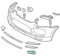 фото thumb №4, Рамка протитуманної фари porsche cayenne turbo gts 10-14 l