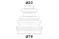 фото thumb №1, Sasic захист шарнір перед fi 20 78 kpl. austin maestro montego ford