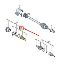 фото thumb №2, Vw taigo cs передняя часть rh inner drive вал joint protect boot 2q0498201j
