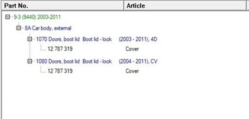 фото thumb №6, Saab 9-3 ver2 2009 обшивки багажника