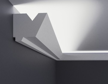 Gzyms oświetlenie, sufit ściana LED 10x8cm dekor