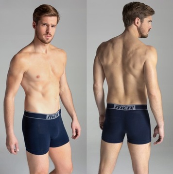 6 X GATTA BOXER BOKSERKI MĘSKIE BAWEŁNA GRANAT SZARY XXL