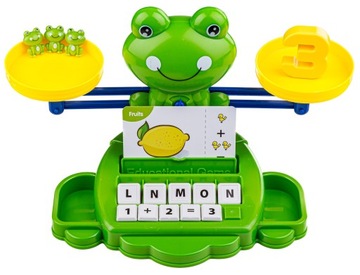 Gra Edukacyjna dla Dzieci 2w1 WAGA Nauka LICZENIA FISZKI Angielskiego Karty