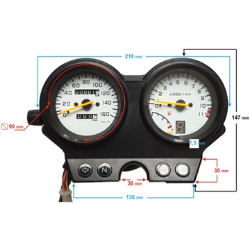 ТАХОМЕТР 125cc Barton Junak мотоциклы