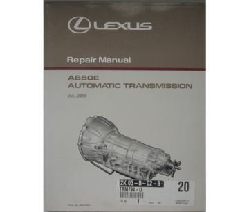 LEXUS GS430 LS430 книга по ремонту АКПП Lexus A650E инструкция