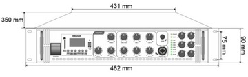 РЕСТОРАННАЯ АУДИОСИСТЕМА BLUETOOTH MP3 USB FM 100 В