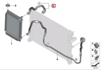 Bmw x5 g05 правый пабтрубок  радиатора воды zdalnej 17129894789 Доставка, фото thumb