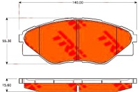 фото thumb №1, Trw тормозные колодки тормозные toyota hilux 2.5 d-4d vigo