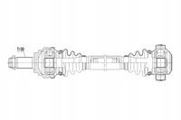фото thumb №1, Привідний вал задня задня права bmw x1 2009-