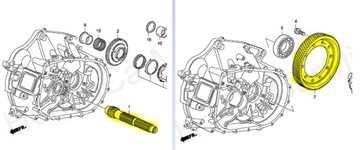 Главная передача Honda Civic k20 2.4 5.33/5.3