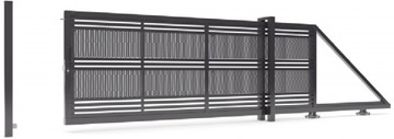 Brama Wjazdowa Dwuskrzydłowa FREESTYLE BR1922 Ocynk + RAL 120x300 cm