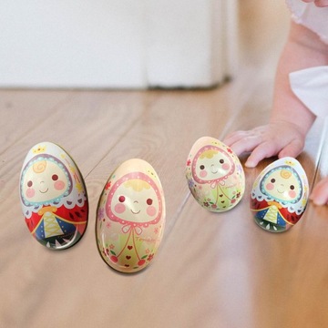 4 шт., жестяная коробка для пасхальных яиц, банки для печенья для детских подарков, весна