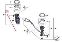 Купить Bmw x5 e70 датчик уровня топлива 16117212633 7212633 oem, фото thumb