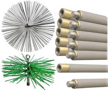 Комплект для чистки дымохода СНИЗУ 7м 175-200мм