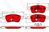 фото thumb №2, Trw тормозные колодки тормозные dacia dokker 1.2 tce